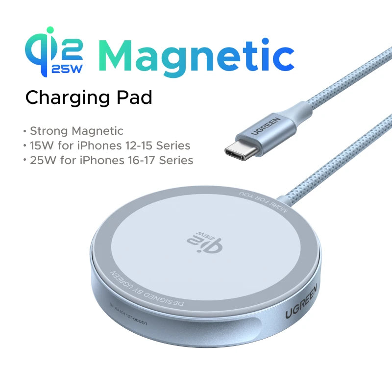 UGREEN Magflow Fast Wireless Charging Pad – Qi2 Certified