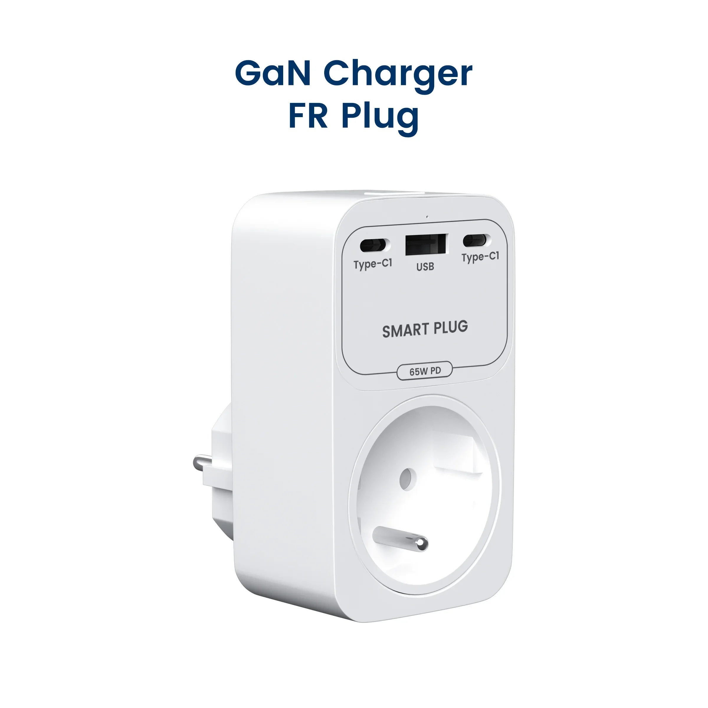 GIRIER Smart WiFi Plug + 65W Fast Charger – EU/US/UK/FR