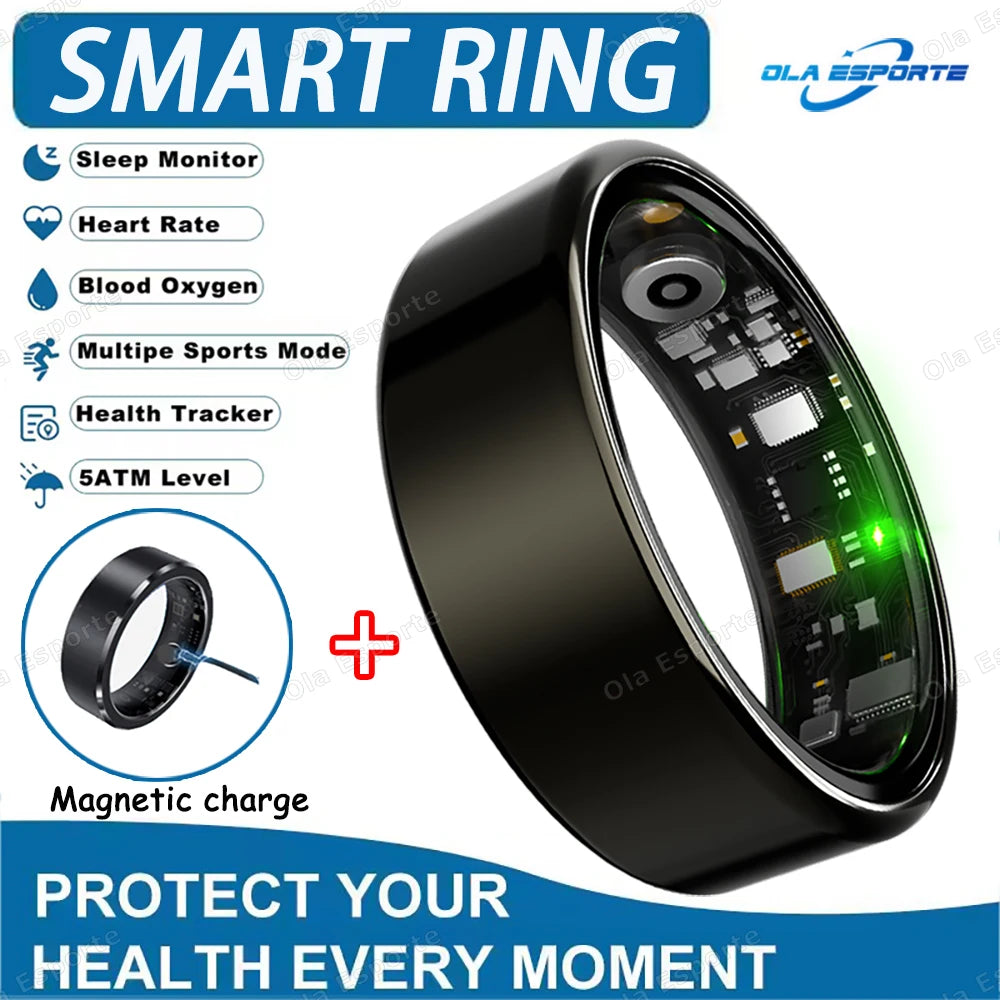 Smart Ring 2025 – Health & Fitness Tracker, Waterproof IP68