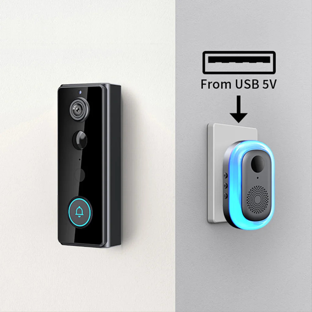 Wireless Smart Doorbell with Camera – WiFi & Night Vision
