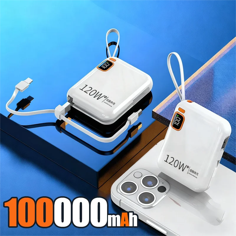 200000mAh 120W Power Bank – Portable USB-C Fast Charging for Phones