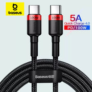 Baseus 100W USB-C Fast Charging Cable – MacBook & iPhone