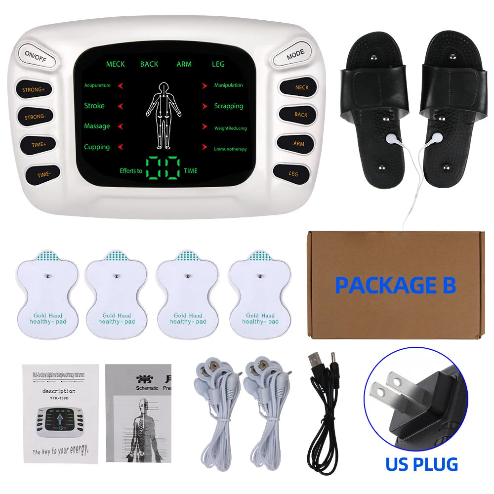 Electrostimulator Physiotherapy TENS Machines Eletric Compex Muscle Stimulator EMS Pulse Acupuncture Best Massager For Body Pad