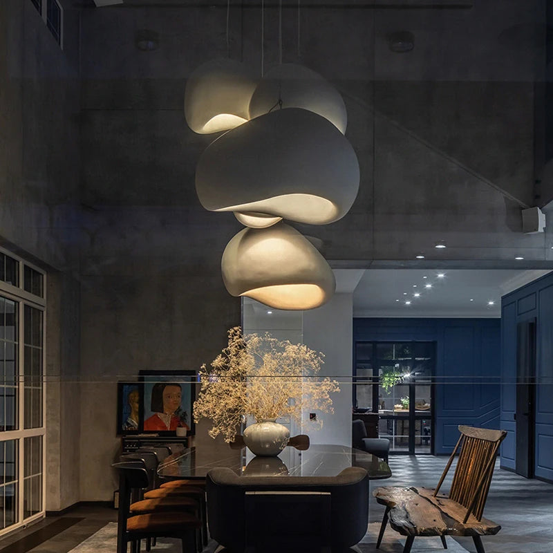 Nordic Wabi Sabi LED Pendant – Modern Ceiling Light for Home