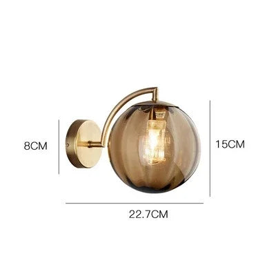 LED Wall Sconce – Minimalist Glass Lamp for Home