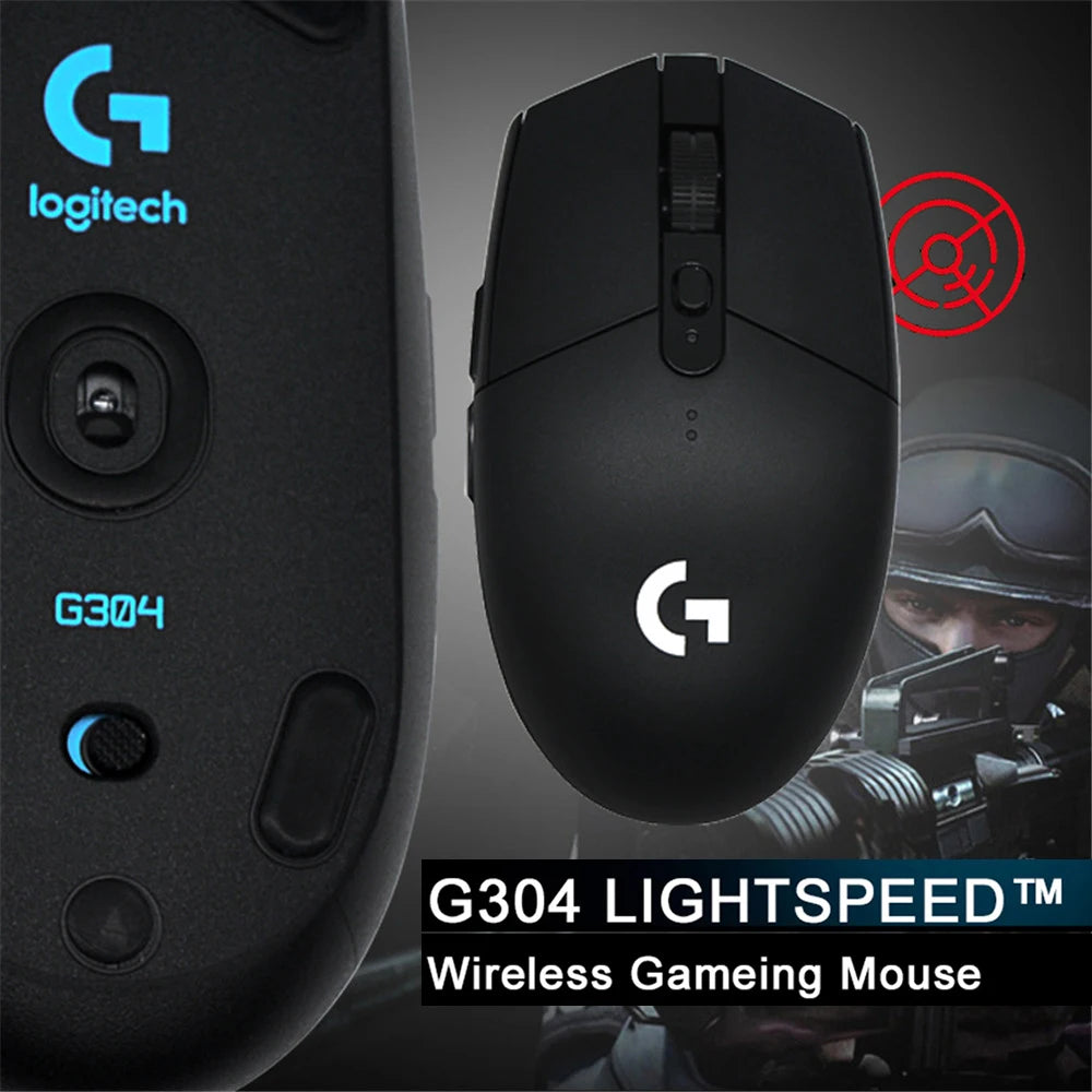 Logitech G102/G304 Wireless Bluetooth Gaming Mouse – Superlight & Ergonomic