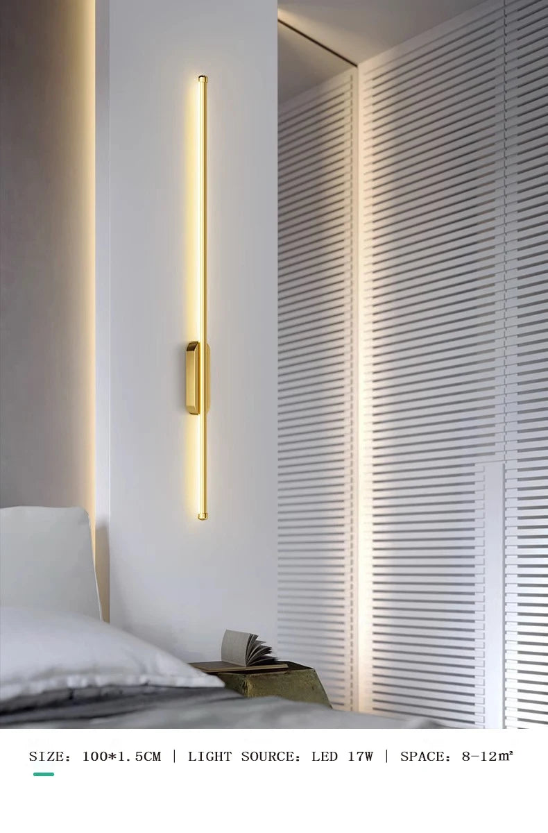 Wall Lamp for Bedroom & Kitchen – Black Gold LED