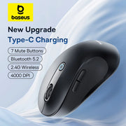 Baseus Wireless Rechargeable Mouse – Ergonomic & Bluetooth