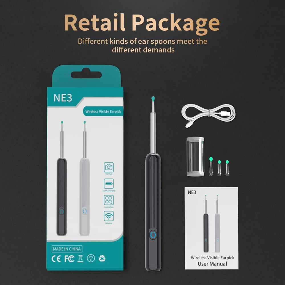 High-Precision Ear Wax Removal Tool – NE3 Ear Cleaner
