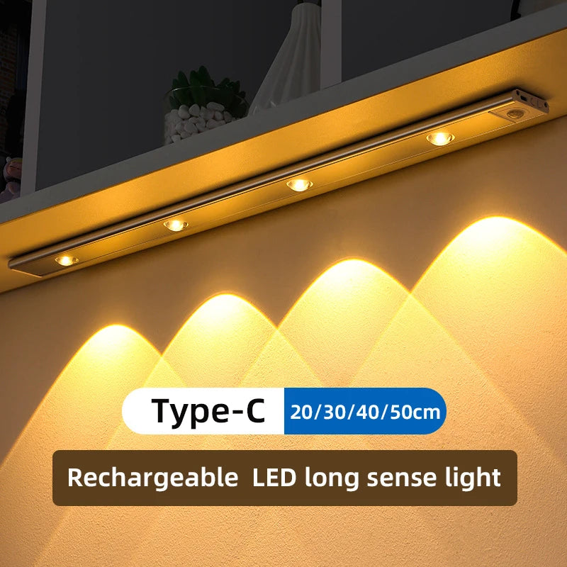 LED Motion Sensor Night Light – Ultra-Thin, USB Rechargeable Indoor Light