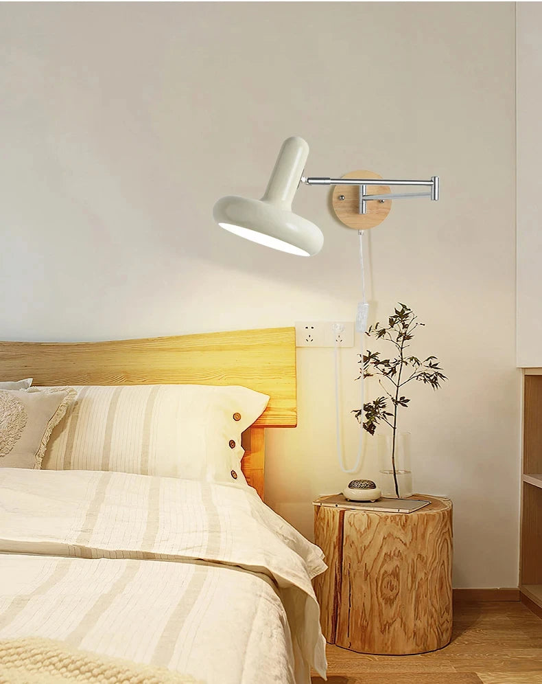 Retractable LED Wall Lamp – Sliding Bedside Lamp