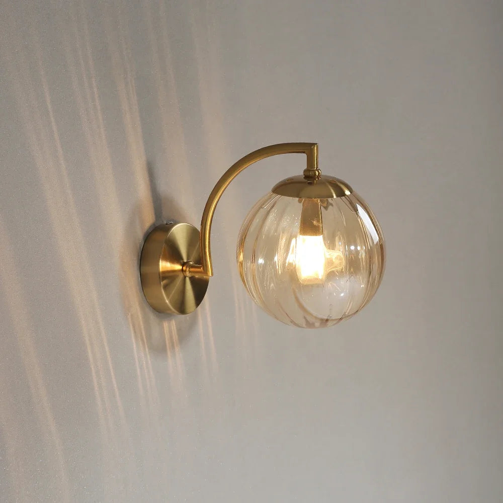 LED Wall Sconce – Minimalist Glass Lamp for Home