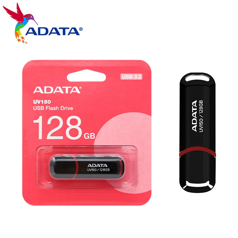 ADATA USB 3.2 Flash Drive – Portable, Easy Use, 32GB-256GB Options