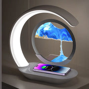3D Quicksand Table Lamp – Wireless Desk & Ambient Night Light