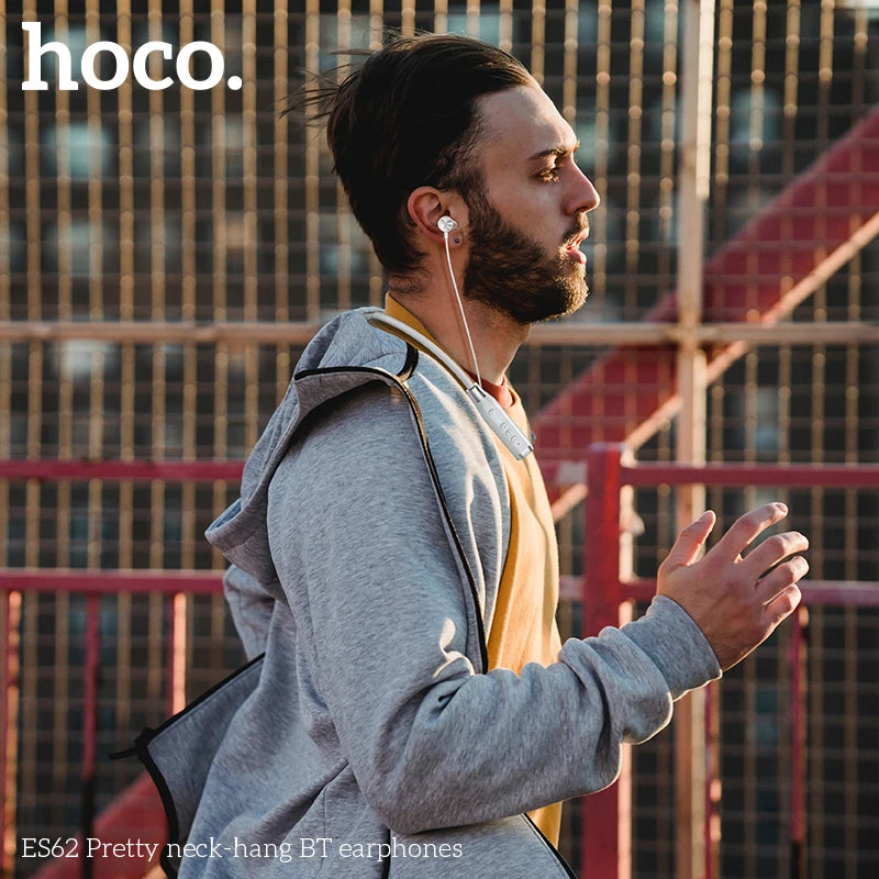 HOCO ES62 Neckband Earphones Bluetooth 5.3 Sport headsets Support TF card playback 120Hours Long battery life For Mobile Phone