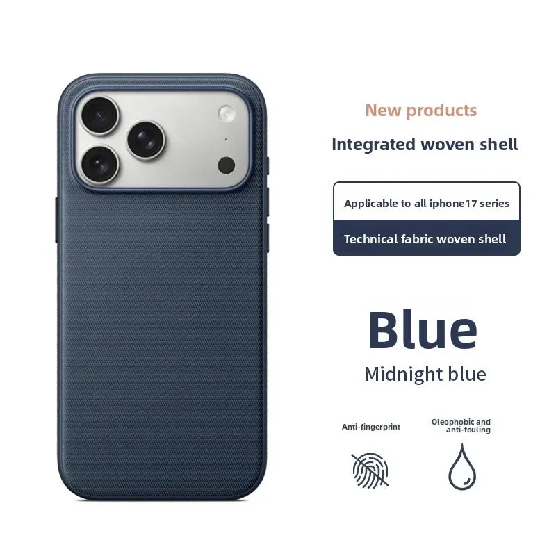 iPhone Woven Protective Case – Official Magnetic Cover for iPhone 17-13 Pro Max