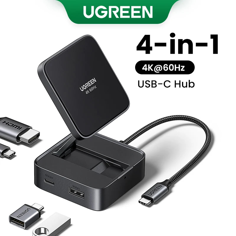 UGREEN USB-C Hub – 4K HDMI, PD 100W, USB 3.0