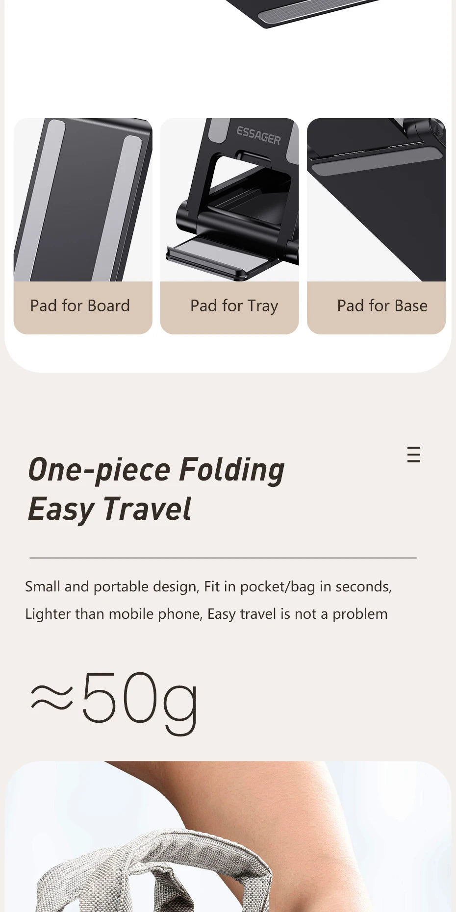 Essager Universal Desktop Mobile Phone Holder Stand For iphone14 13 Pro Max iPad Xiaomi Foldable Desk Bracket Portable Stand New