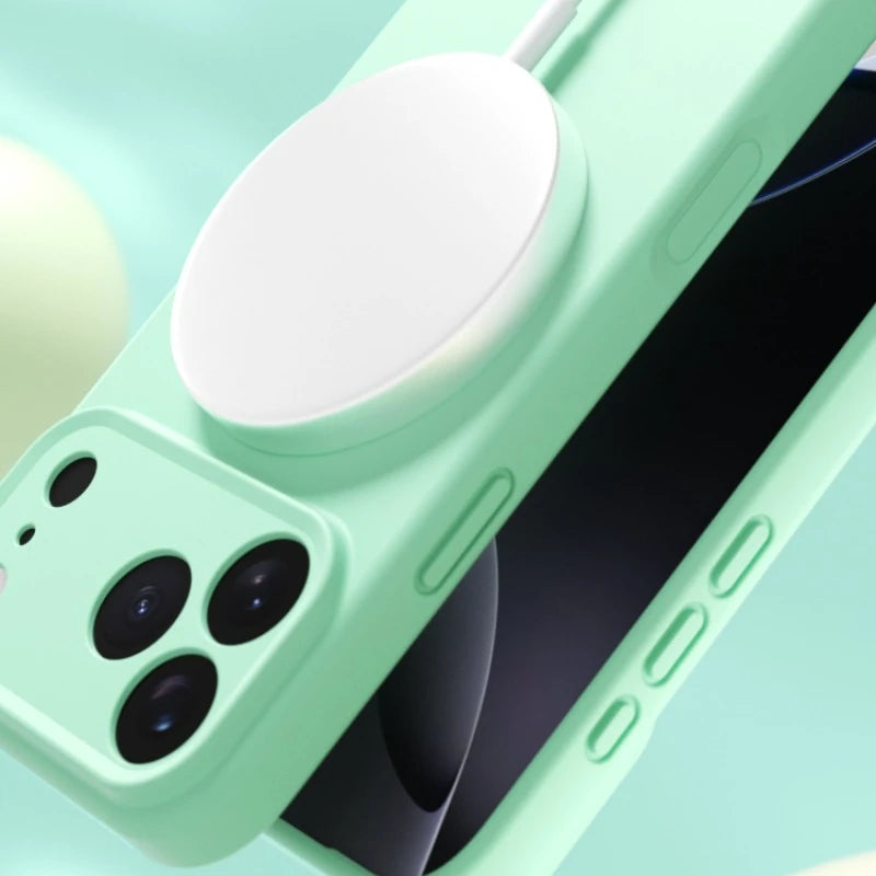 Matte Skin Liquid Silicone MagSafe Case – iPhone 17 / Pro / Pro Max / Air