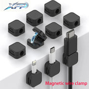 Magnetic Cable Clips – Adjustable Cord Holder for Desk, Wall & Car