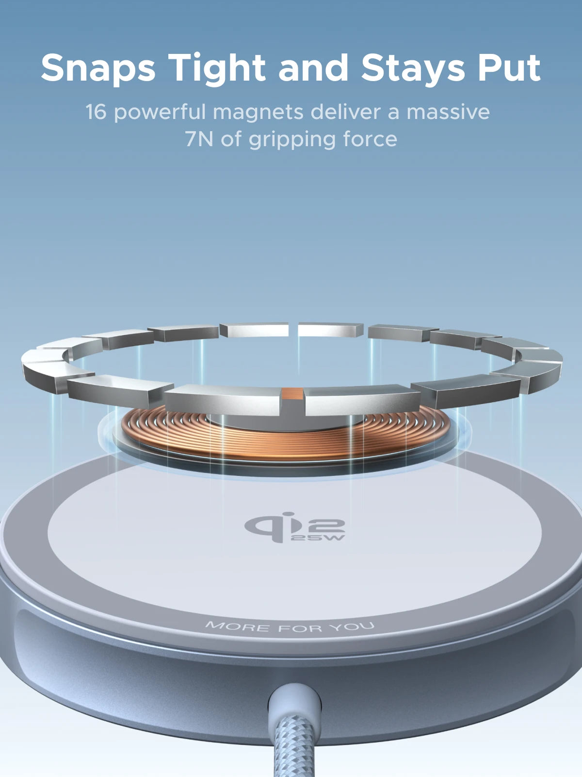 UGREEN Magflow Fast Wireless Charging Pad – Qi2 Certified