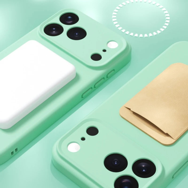 Matte Skin Liquid Silicone MagSafe Case – iPhone 17 / Pro / Pro Max / Air