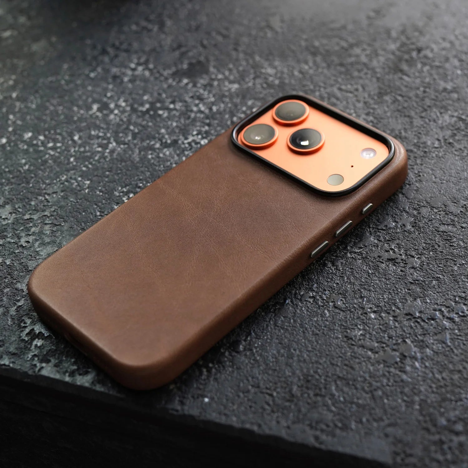 YMW Magnetic Genuine Leather MagSafe Case for iPhone 14–17 Series