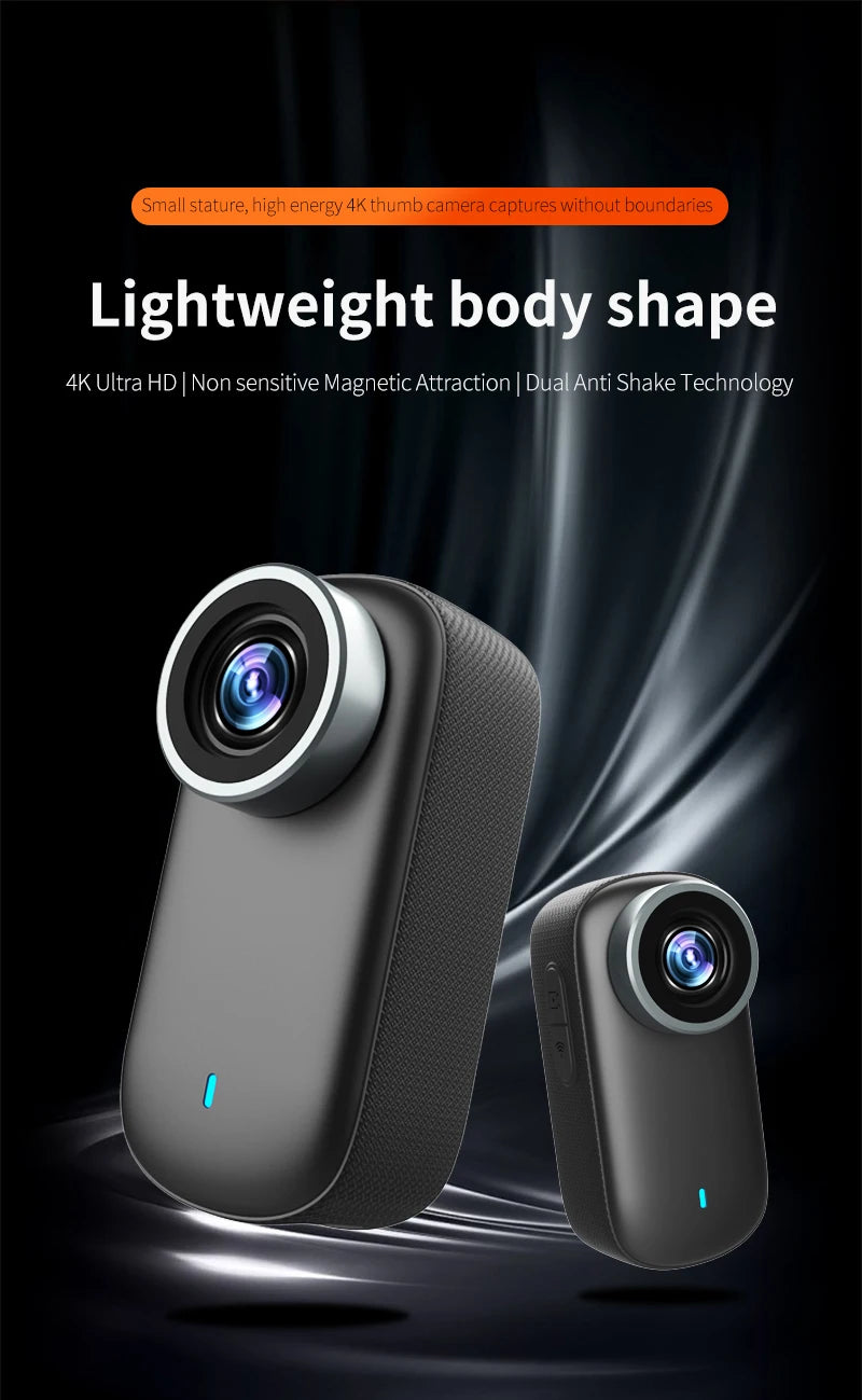 Mini 4K DV Camera – Hotspot, Microphone & 800mAh Battery