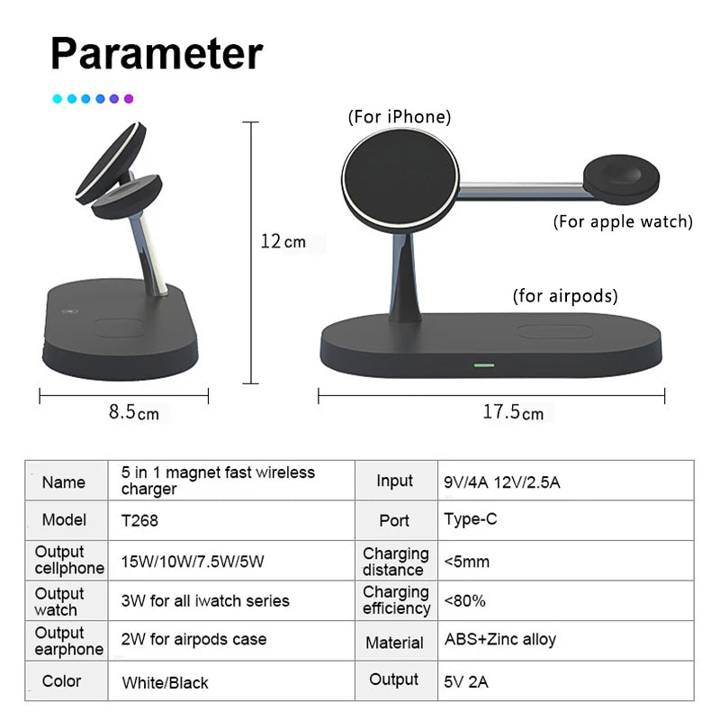 3-in-1 Wireless Charger – Fast Charging for Apple Devices