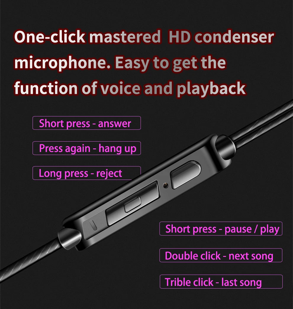 Original QKZ AK6 Earbuds – Stereo Sports Headphones