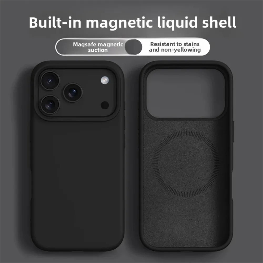 Magnetic Liquid Silicone Case – iPhone 16 & 17 Series