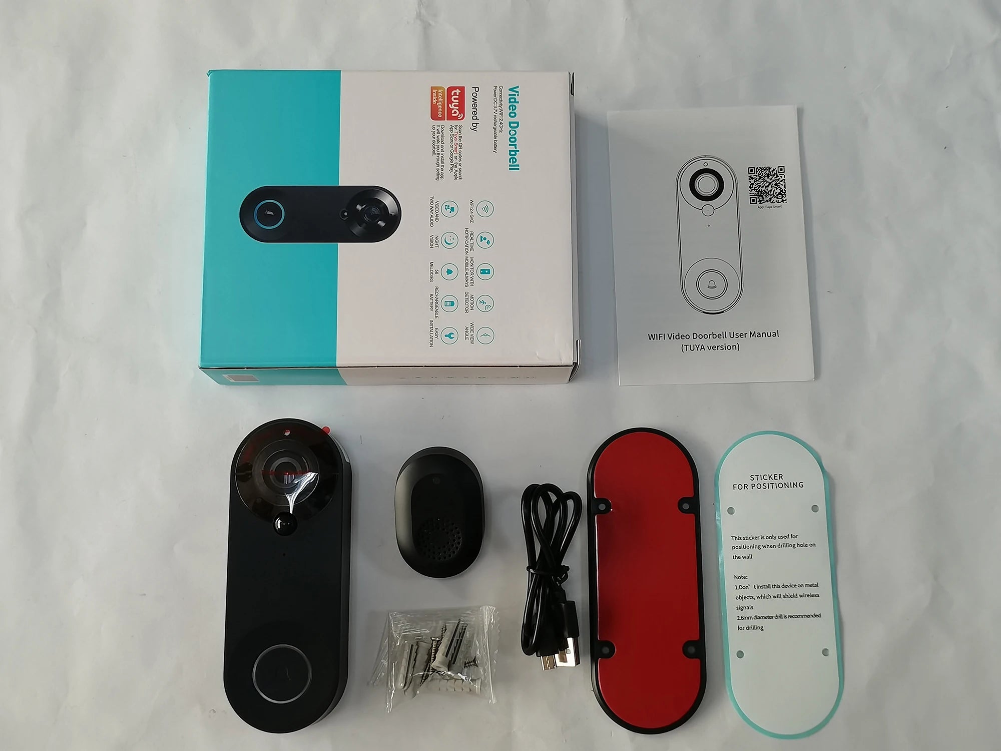 Smart 1080p Wi-Fi Video Doorbell – Motion Detect & Night Vision