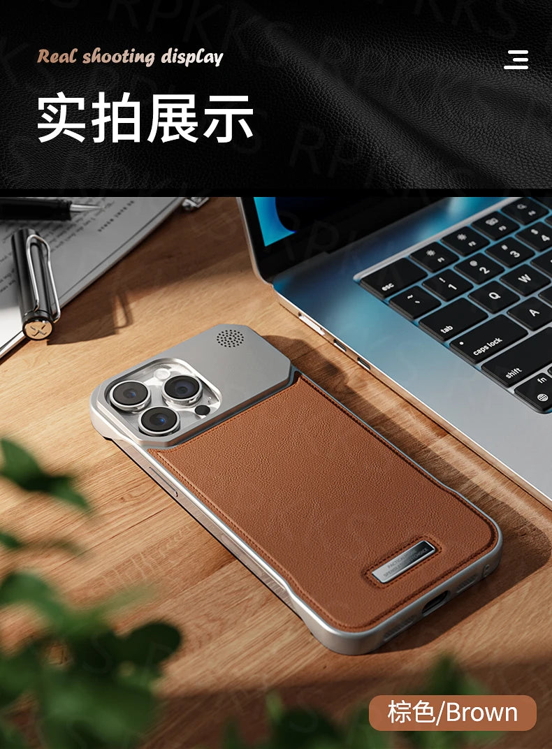 Business Leather iPhone Case – Magsafe Magnetic Armor
