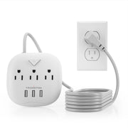TRANSTON Power Strip – AC & USB Outlets with Quick Charge