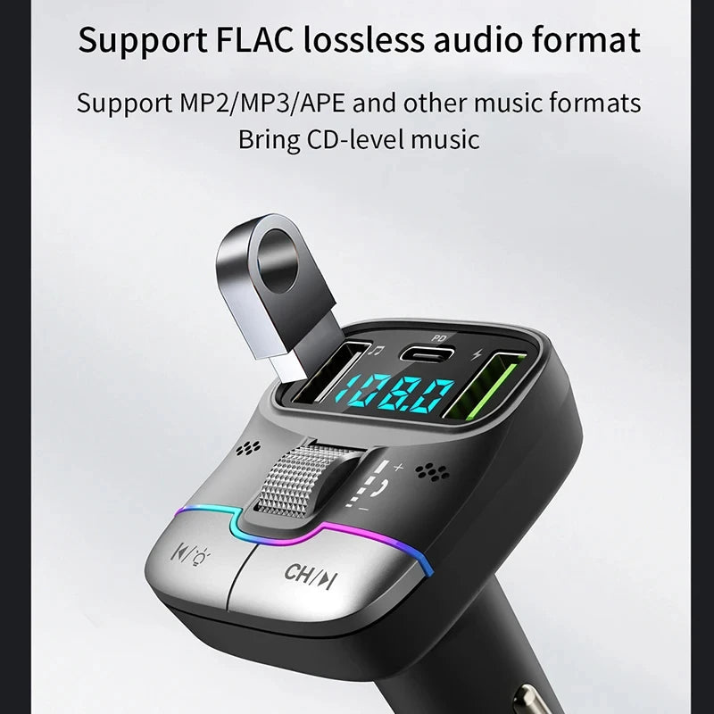 Xiaomi FM Transmitter Bluetooth 5.4 – Car AUX Player