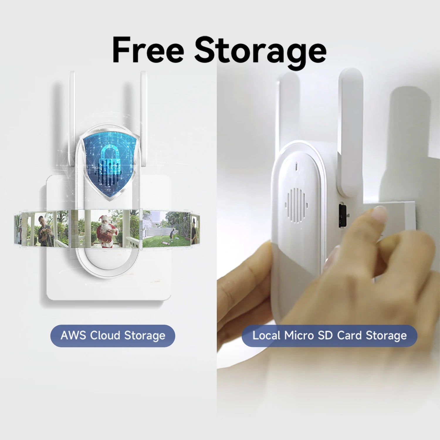 Smart Home Doorbell Camera IMILAB – Instant Alerts, 2.5K Security, 5200mAh Battery