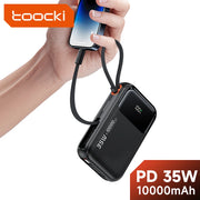 35W Portable Power Bank with Built-in Cable – QC PD 3.0 Fast Charge