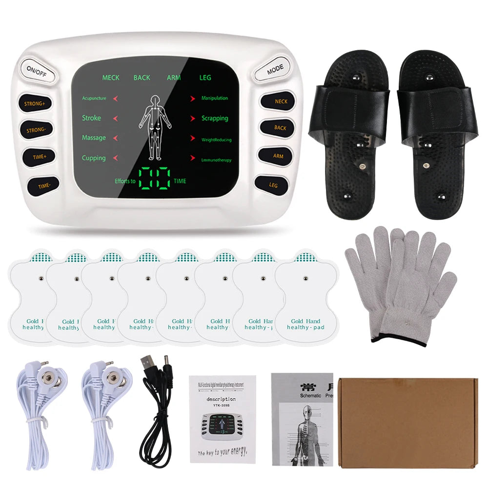 Electrostimulator Physiotherapy TENS Machines Eletric Compex Muscle Stimulator EMS Pulse Acupuncture Best Massager For Body Pad