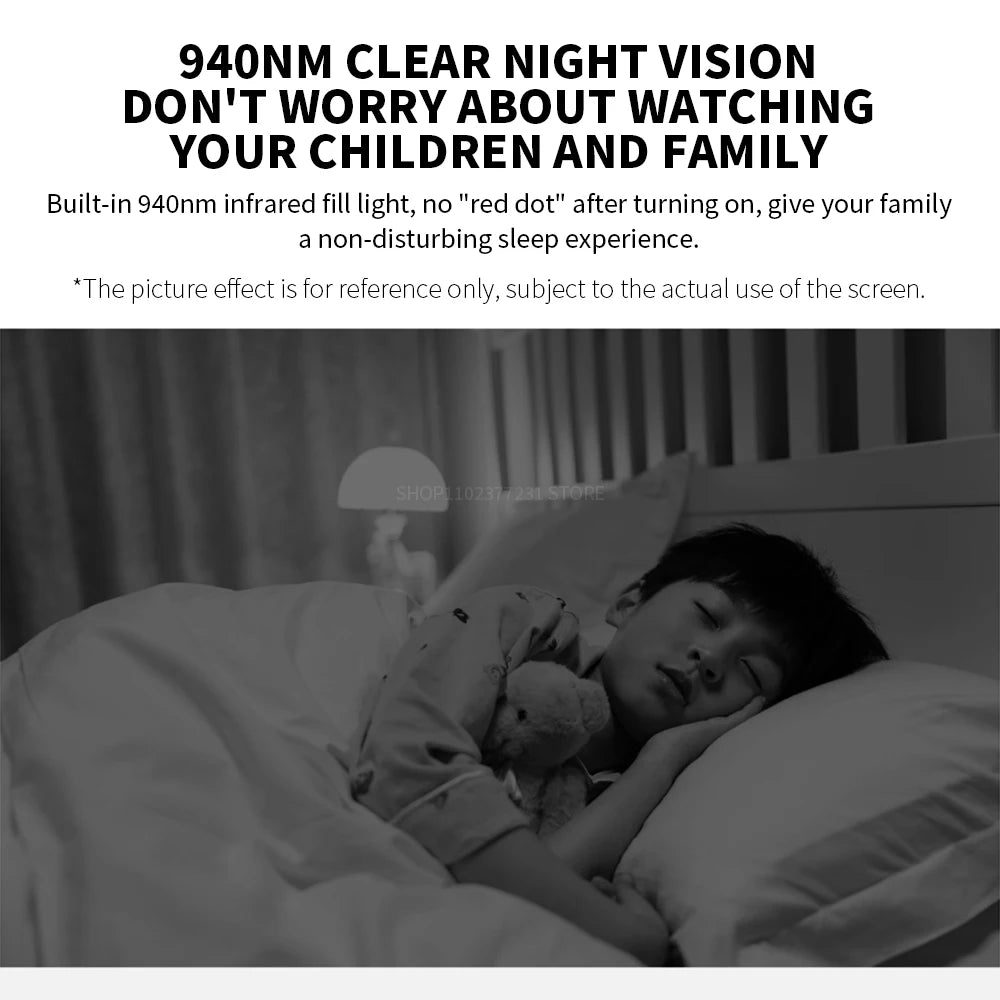 Xiaomi Indoor WiFi Security Camera – 2K HD, WiFi, Night Vision, Magnetic Base
