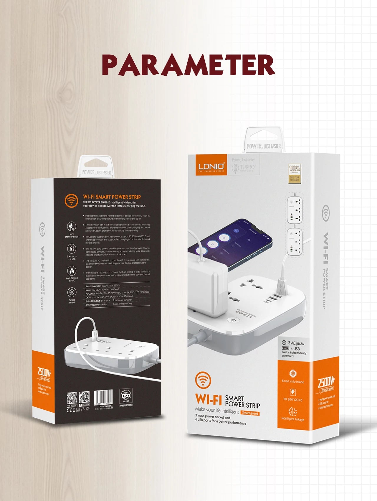 LDNIO WiFi Smart Power Strip – USB PD Ports & Remote Control