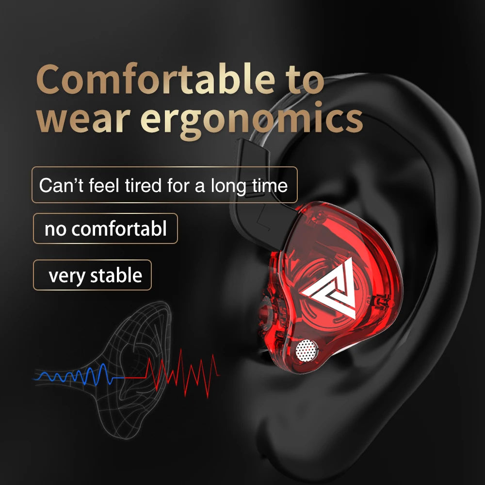 Original QKZ AK6 Earbuds – Stereo Sports Headphones