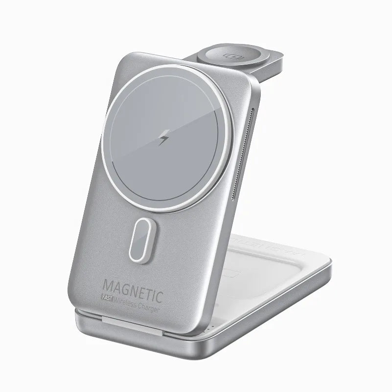 3-in-1 MagSafe Wireless Charger Stand – Foldable Design