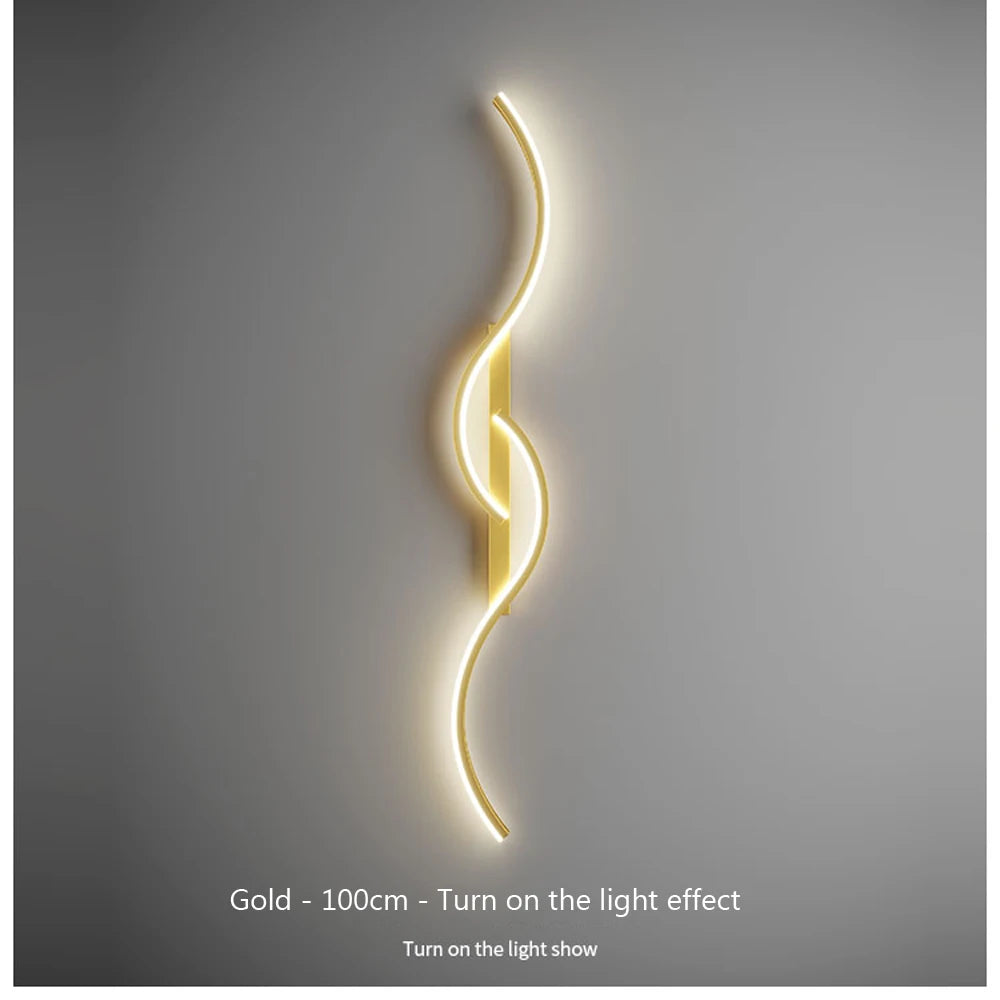 Modern Minimalist Wall Lamp – LED Strip for Home