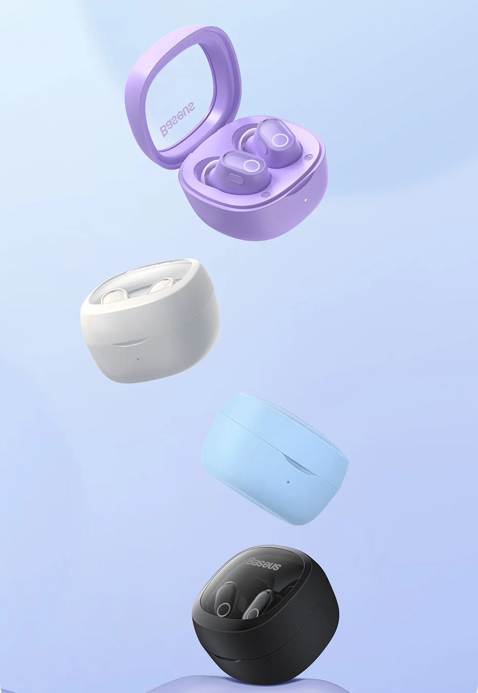 Baseus WM02 Wireless Earphones – TWS, Mini, 25H Battery