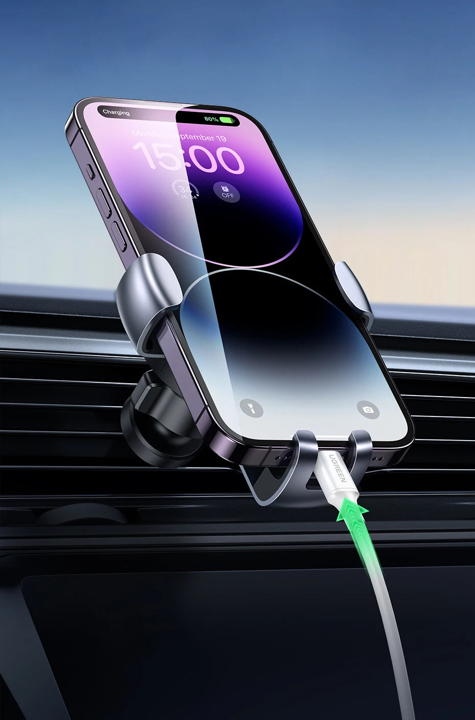 UGREEN Auto Car Phone Stand – Gravity Mount for iPhone & Smartphones