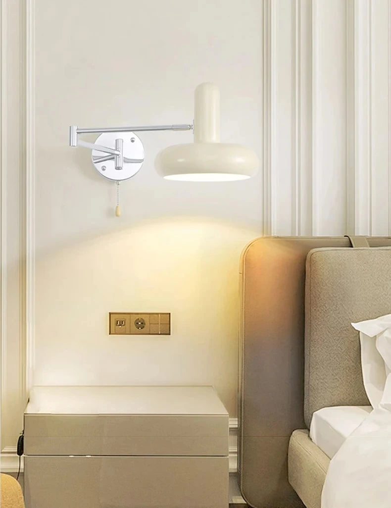 Retractable LED Wall Lamp – Sliding Bedside Lamp