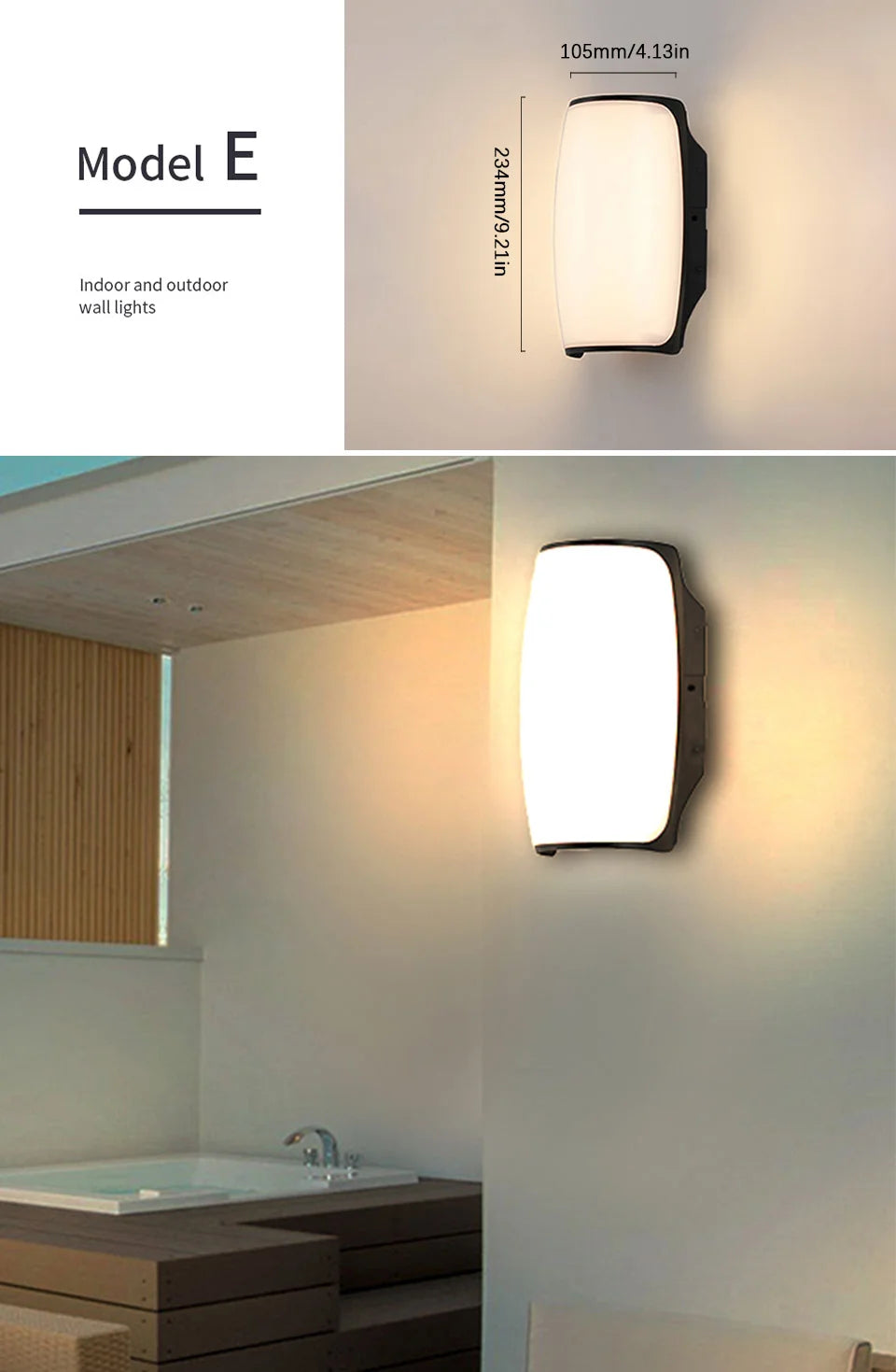 Outdoor Wall Light – Modern LED, AC110-220V, Sensor