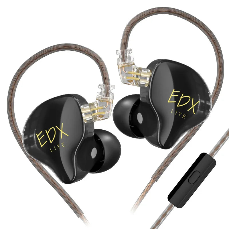 KZ EDX Lite HiFi Bass Wired In-Ear Earphones – Stereo IEM for Music, Gaming & Sports