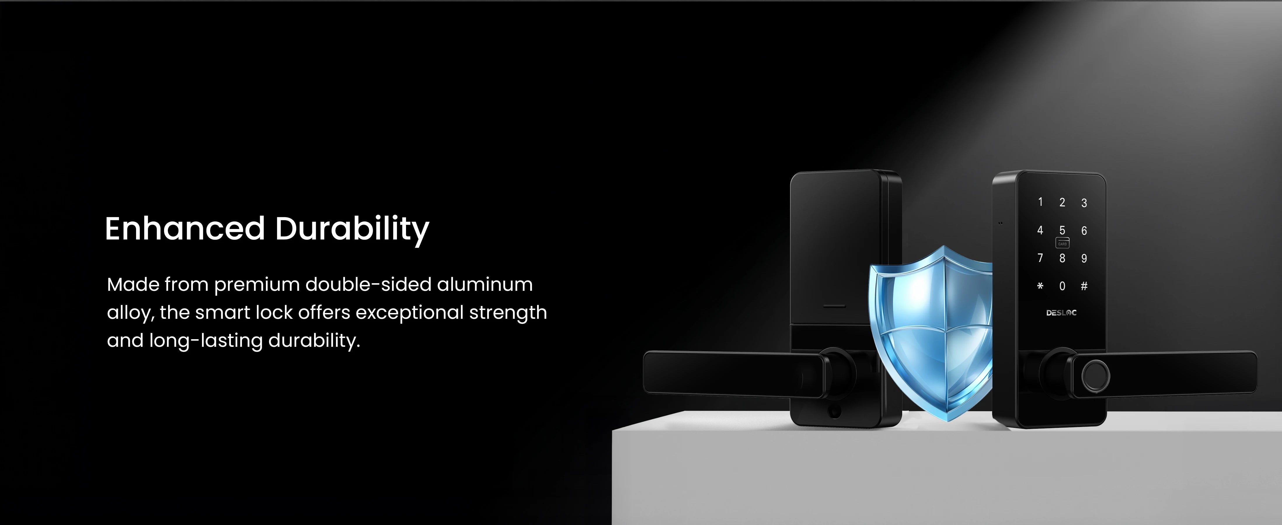DESLOC Smart Fingerprint Door Lock – App & Touchscreen Control