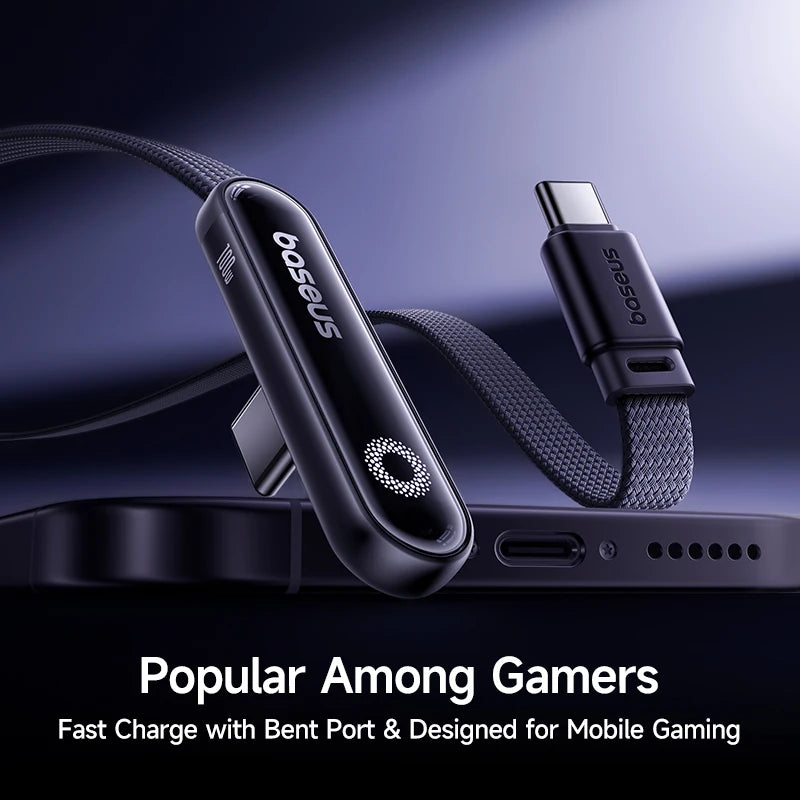 Baseus MVP3 100W Elbowed USB-C Fast Charging Cable